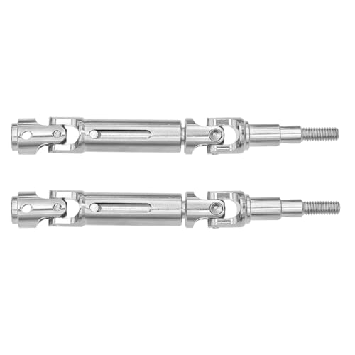 SONHWNGE for MJX H-yp-er Go 14209 14210 Metall Antriebswelle Dog Bone CVD Antriebswelle 1/14 RC Crawler Auto Upgrade Teile(Silver) von SONHWNGE