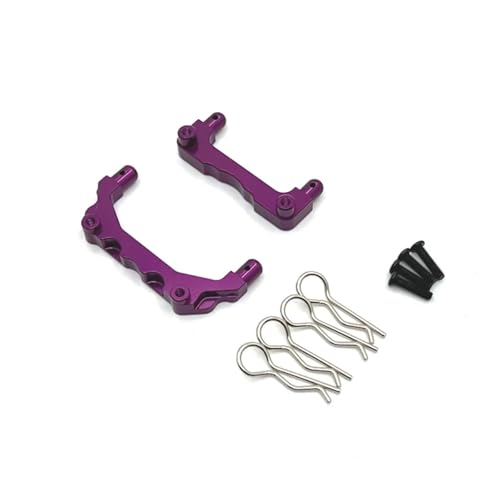 SONHWNGE for MJX for Hyper Go 14209 14210 1/14 R/C Autos RC Truck Verbesserte Teile #14280B 14281C Aluminiumlegierung Karosseriesäule(Purple) von SONHWNGE