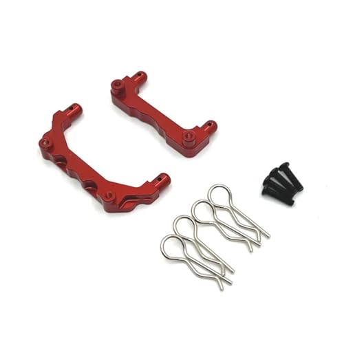 SONHWNGE for MJX for Hyper Go 14209 14210 1/14 R/C Autos RC Truck Verbesserte Teile #14280B 14281C Aluminiumlegierung Karosseriesäule(Rood) von SONHWNGE