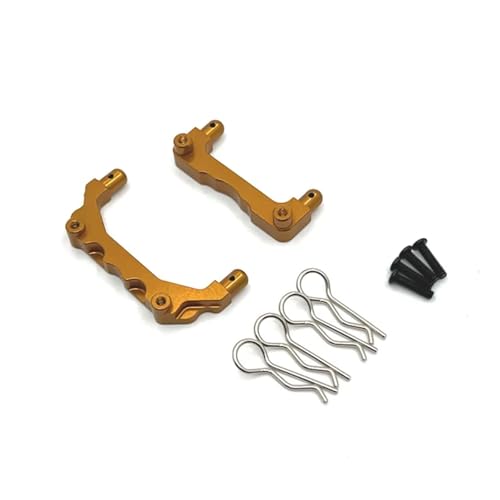 SONHWNGE for MJX for Hyper Go 14209 14210 1/14 R/C Autos RC Truck Verbesserte Teile #14280B 14281C Aluminiumlegierung Karosseriesäule(Yellow) von SONHWNGE