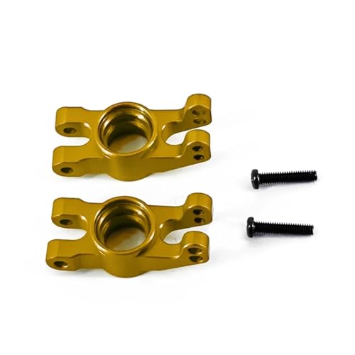 SONHWNGE for Mjx for Hyper Go 1/14 14210 14209 Upgrade Teile Metall Hinten lenkung Tasse for Rc Auto CNC Aluminium Zubehör(Yellow) von SONHWNGE
