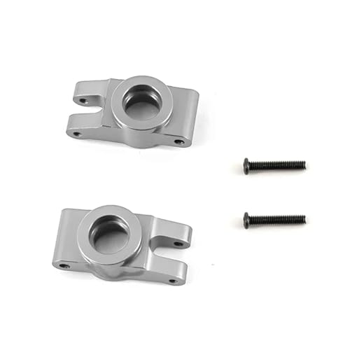 SONHWNGE for Mjx for Hyper Go 1/14 14301 14302 Upgrade Teile Metall Hinten Lenkung Tasse for Rc Auto CNC Aluminium Zubehör(Silver) von SONHWNGE