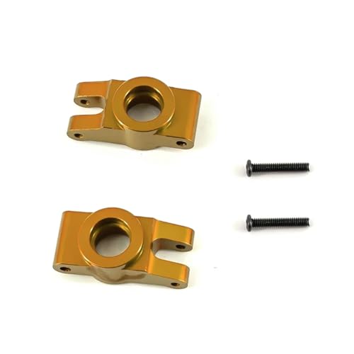 SONHWNGE for Mjx for Hyper Go 1/14 14301 14302 Upgrade Teile Metall Hinten Lenkung Tasse for Rc Auto CNC Aluminium Zubehör(Yellow) von SONHWNGE