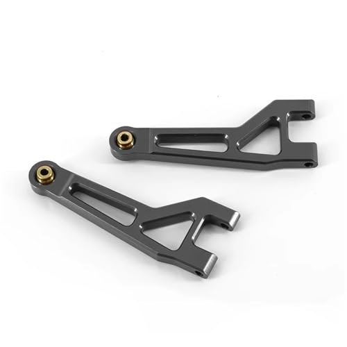 SONHWNGE for Mjx for Hyper Go 16207 16208 16209 16210 H16 Upgrade Teile Metall Front Upper Swing Arm for Rc Auto Aluminium Zubehör(Dark Grey) von SONHWNGE
