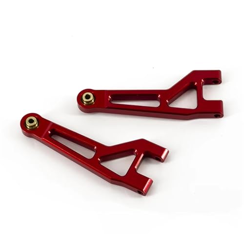 SONHWNGE for Mjx for Hyper Go 16207 16208 16209 16210 H16 Upgrade Teile Metall Front Upper Swing Arm for Rc Auto Aluminium Zubehör(Rood) von SONHWNGE