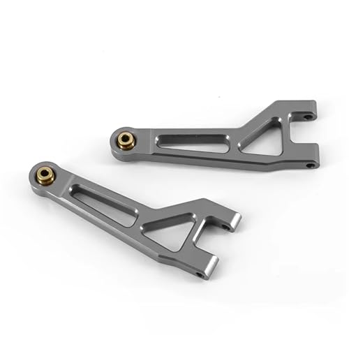 SONHWNGE for Mjx for Hyper Go 16207 16208 16209 16210 H16 Upgrade Teile Metall Front Upper Swing Arm for Rc Auto Aluminium Zubehör(Silver) von SONHWNGE