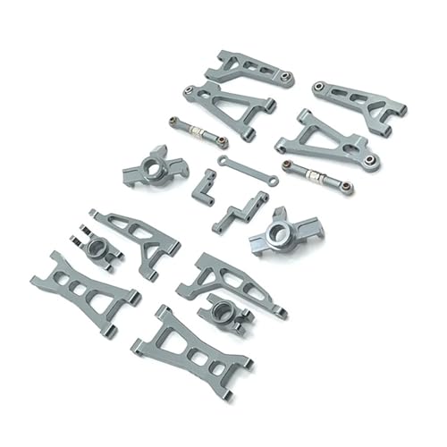 SONHWNGE for Mjx for Hyper Go 16207 16208 16209 16210 H16 Upgrade Teile Metall Gefährdete Teile Set for Rc Auto Aluminium zubehör(Dark Grey) von SONHWNGE