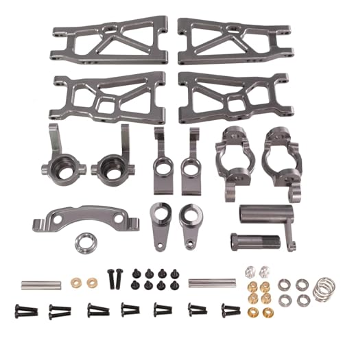 SONHWNGE for ZD Racing DBX-10 DBX10 Metall-Upgrade-Teilesatz, Querlenker, Lenkblock, 1/10 RC-Auto, Upgrade-Zubehör(Grey) von SONHWNGE