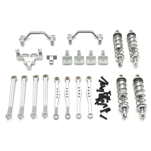 Stangenaufhängungsrahmen Servostangensitzaufhängung Geeignet for WPL Modell C64 C74-1 JA11 RC Auto(Silver) von SONHWNGE