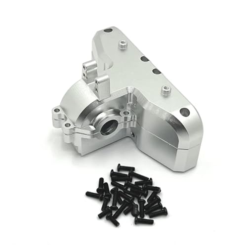 Verbesserte Getriebeabdeckung aus Metall, geeignet for 14301 14302 14303 RC-Autozubehör(Silver) von SONHWNGE