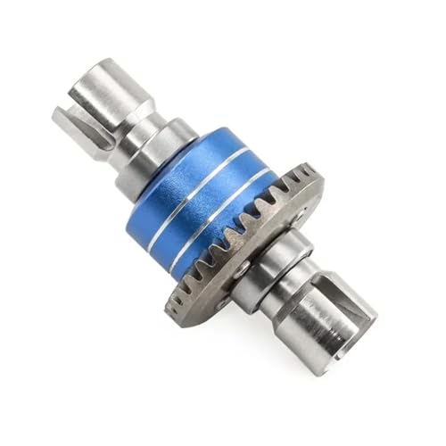 for MJX for Hyper Go 1/16 16207 H16BM-PL 1/14 14210 H14BM 14301-02-03 RC-Autoteile Verbessertes vorderes und hinteres Metalldifferenzialgetriebe(Blauw) von SONHWNGE