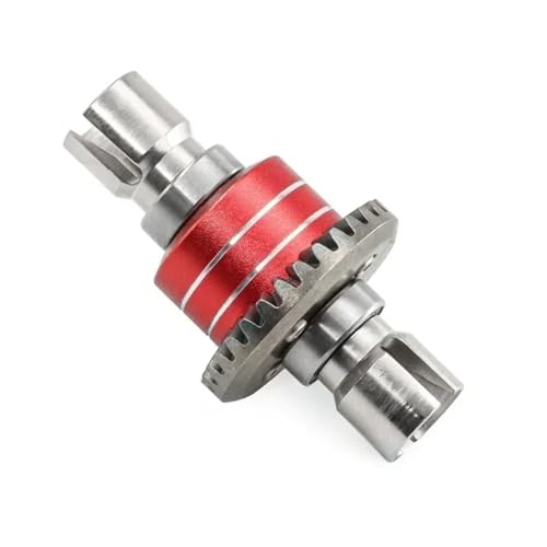 for MJX for Hyper Go 1/16 16207 H16BM-PL 1/14 14210 H14BM 14301-02-03 RC-Autoteile Verbessertes vorderes und hinteres Metalldifferenzialgetriebe(Rood) von SONHWNGE