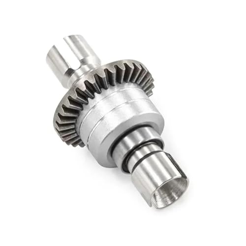 for MJX for Hyper Go 1/16 16207 H16BM-PL 1/14 14210 H14BM 14301-02-03 RC-Autoteile Verbessertes vorderes und hinteres Metalldifferenzialgetriebe(Silver) von SONHWNGE