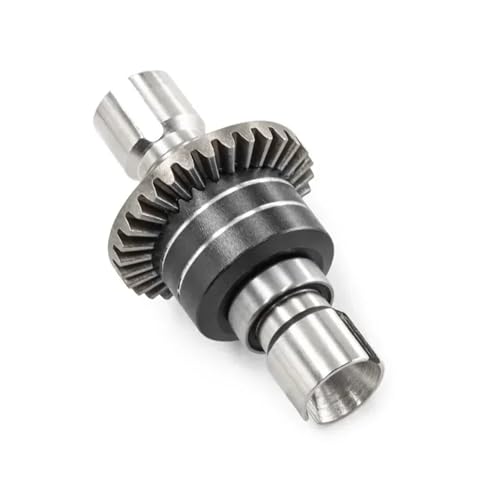 for MJX for Hyper Go 1/16 16207 H16BM-PL 1/14 14210 H14BM 14301-02-03 RC-Autoteile Verbessertes vorderes und hinteres Metalldifferenzialgetriebe(Zwart) von SONHWNGE