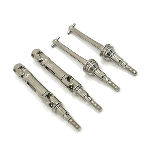 for MJX for Hyper Go 14209 14210 Metall Antriebswelle Hund Knochen CVD Antriebswelle 1/14 RC Crawler Auto Upgrade Teile(Silver) von SONHWNGE