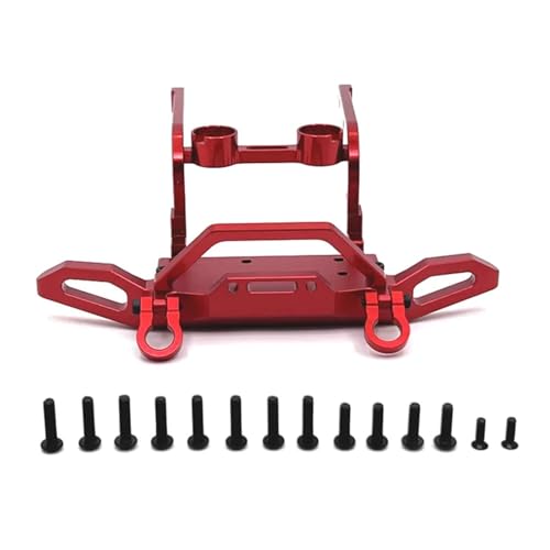for MJX for Hyper Go H12Y H12Y + Metall Frontschürze 1/12 RC Crawler Auto Upgrade Teile Zubehör(Rood) von SONHWNGE