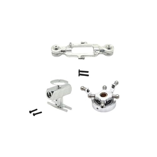 for Wltoys K200 Hubschrauber Fernbedienung Flugzeug Teile, Klinge Klemme, Rotor Klemme, Kreuz Disc Set Komponenten(Silver) von SONHWNGE