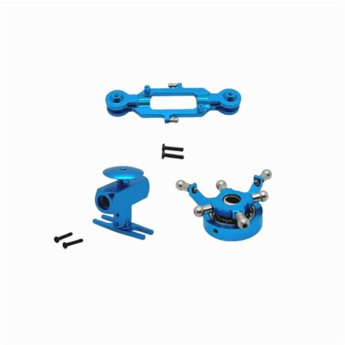 for Wltoys K200 Hubschrauber Fernbedienung Flugzeug Teile, Klinge Klemme, Rotor Klemme, Kreuz Disc Set Komponenten(Sky Blue) von SONHWNGE