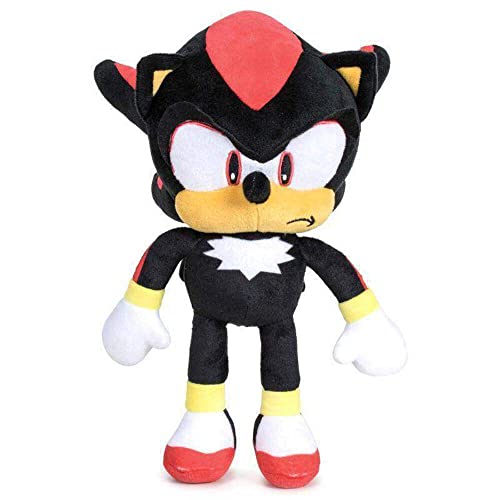 SEGA - Plüschtier Shadow Sonic Soft 30cm, Mehrfarbig (19950) von SEGA