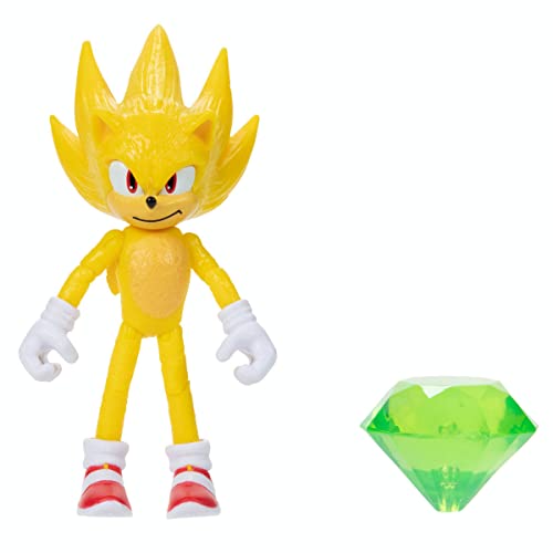 Sonic The Hedgehog 2 Movie Series 41497 4 Zoll Super Actionfigur mit Master Emerald von Sonic The Hedgehog
