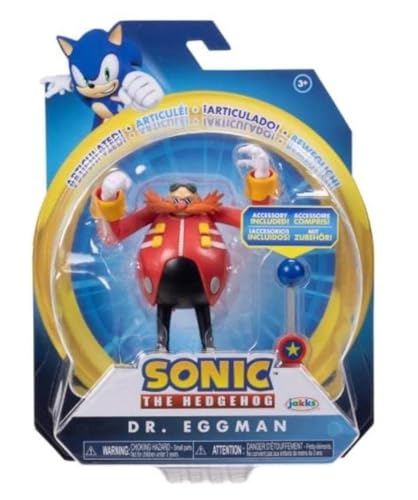 Sonic The Hedgehog Sammlung von 10,2 cm großen beweglichen Actionfiguren (Figur wählen) (Dr, Eggman) von SONIC THE HEDGEHOG
