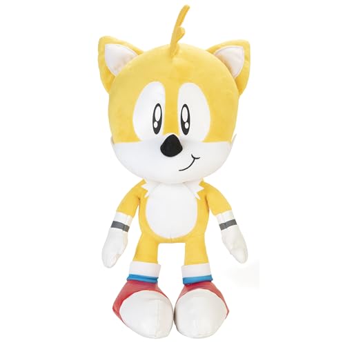 Sonic The Hedgehog - Jakks Jumbo Plüsch Tails Figur, 50 cm, Kuscheltier, großes Plüschtier, 404794 von SONIC