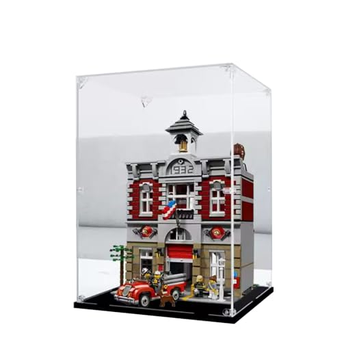 Acryl-Vitrine für Lego 10197, staubdichte Box, Aufbewahrungsbox, transparente Box, Displaybox kompatibel mit Lego 10197 (nur Hülle, kein Modell) von SONNIES