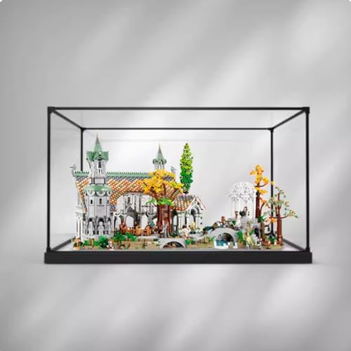 Acryl-Vitrine für Lego 10316 Valley Rivendell Castle, staubdichte Box, Aufbewahrungsbox, transparente Box, Displaybox kompatibel mit Lego 10316 (nur Hülle, kein Modell) (Option 2) von SONNIES