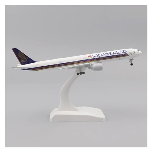 SONNIES for Air France Boeing 777, Metallnachbildung Mit Fahrwerk, Legierungsmaterial, Metall, Flugzeugmodell, 20 cm, 1:400 (Color : Singapore) von SONNIES