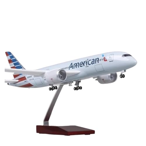 SONNIES for American Airlines Boeing 787 W Licht Und Rad Druckgussharz Flugzeugmodell 1:130 47 cm B787 (Color : 787 American, Size : No Light) von SONNIES