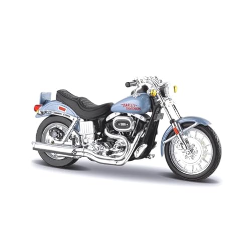 SONNIES for Harley-Davidson 2007 XL 1200N Nightster Legierung Statisches Druckguss-Motorrad-Modell, Klassisches Auto, Sammlerstück, Geschenk, Spielzeug, 1:18 (Color : 1977 FXS Low Rider) von SONNIES