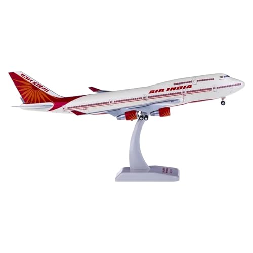 SONNIES for Indian Airlines Boeing 747-400, Flugzeugmodell VT-ESO, Sammel- und Geschenkdisplay for Erwachsene. Standfähiges Luftfahrtmodell im Maßstab 1:200 von SONNIES