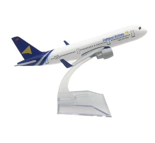 SONNIES for Vietravel Airlines A321 Flugzeugmodell, Metallsimulation, Passagierflugzeug, Legierung, statische Dekoration, Flugzeugmodell 1:400 von SONNIES