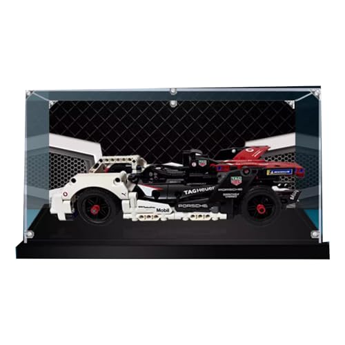 Staubdichte Acryl-Displaybox, kompatibel mit Lego Racing 42137 Displaybox, staubdichte Box, Aufbewahrungsbox, Displaybox (nur Displaybox) von SONNIES