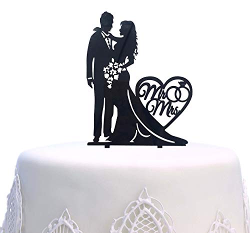 Mr and Mrs Cake Topper Acryl Love Wedding Cake Topper Funny Braut und Bräutigam Cake Topper Mr and Mrs Cake Topper Acryl Love Wedding Cake Topper Funny Braut und Bräutigam Cake Topper von SONSMER
