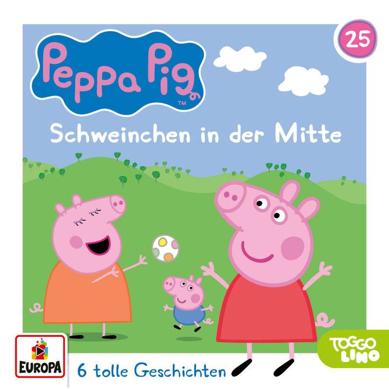 Peppa Pig Hörspiele - Schweinchen in der Mitte,1 Audio-CD von SONY MUSIC ENTERTAINMENT