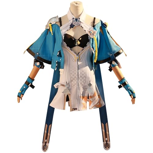 SOOYOOYOO Durandal Cosplay Kostüm mit Sonnenbrille und Schleife Anime-Kampfanzug Set für Halloween Conventions Rollenspiel(Weiblich,XXL) von SOOYOOYOO