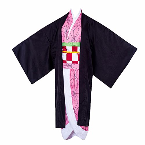 SOOYOOYOO Kamado Nezuko Cosplay Fun-Bekleidung Performance Outfits Fantasy-Geschenk Für Unisex-Fans【Das Fun-Bekleidung Wird Nicht Verkauft Oder Von Kamado Nezuko】 von SOOYOOYOO
