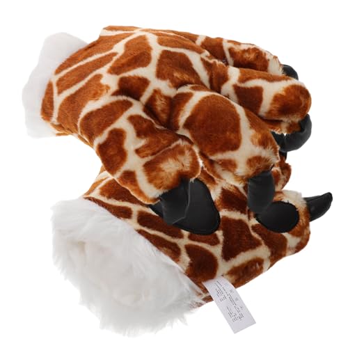 SOPOTUTU 1 Paar Giraffen für Plüsch Tierhandschuhe für Kreatives Winterlichen Komfort Weiche Langlebige Bauweise für Rollenspiele für Kleine SOPOTUTU 1 Paar Giraffen für Plüsch Tierhandschuhe für Kreatives Winterlichen Komfort Weiche Langlebige Bauweise für Rollenspiele für Kleine von SOPOTUTU