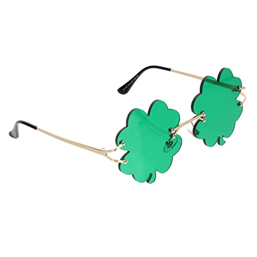 SOPOTUTU 1 Paar Randlose Sonnenbrille für Patrick Day Kleeblatt Design Partybrille für Kostümpartys und Alltäglichen Gebrauch Bequem und Wiederverwendbar für Fotoshootings SOPOTUTU 1 Paar Randlose Sonnenbrille für Patrick Day Kleeblatt Design Partybrille für Kostümpartys und Alltäglichen Gebrauch Bequem und Wiederverwendbar für Fotoshootings von SOPOTUTU