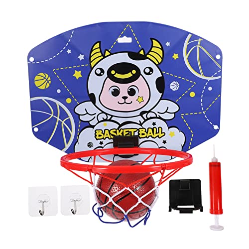 SOPOTUTU 1 Satz Anhebbarer Aufnahmerahmen Mini-basketballbretter Mini-Basketball Und Board Cartoon-basketballkorb Plastik von SOPOTUTU