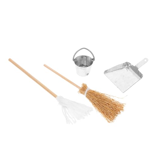 SOPOTUTU 1 Satz Besen mit Eimer und Kehrblech Dekorative Mop Ornamente für Puppenhaus und Mikro Landschaften Teiliges Zubehör für DIY Projekte und Kreative Deko SOPOTUTU 1 Satz Besen mit Eimer und Kehrblech Dekorative Mop Ornamente für Puppenhaus und Mikro Landschaften Teiliges Zubehör für DIY Projekte und Kreative Deko von SOPOTUTU