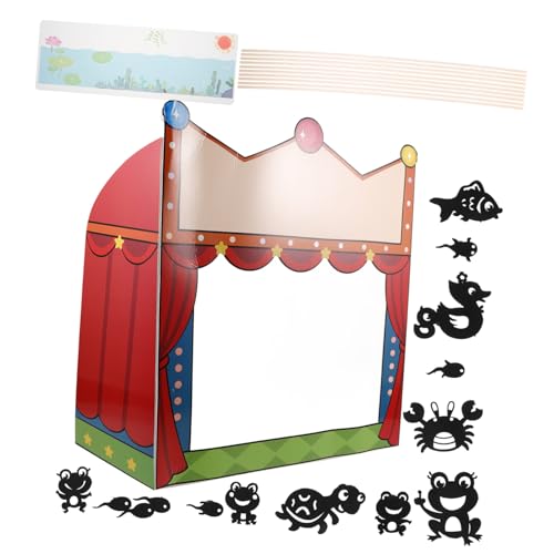 SOPOTUTU 1 Satz DIY Puppen Kit mit Schattenpuppen Zubehör Kreatives Shadow Puppet Theater und Geschichtenerzählt für Fördert Wissenschafts und Kunstverständnis von SOPOTUTU