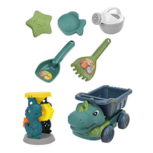 SOPOTUTU 1 Satz Dinosaurier ATV Strand Kinderspielzeug Dinosaurier Auto Sandspielzeug Dinosaurier Engineering Truck Sandeimer Sandgrabenspielzeug Plastik von SOPOTUTU