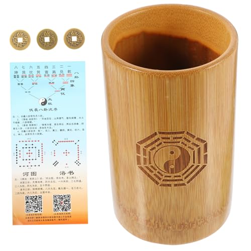 SOPOTUTU 1 Satz Divination Game aus Chinesischer Wahrsagebehälter mit Kupfermünzen und Zufalls Glückssymbolen für Buddhistische Praktiken und Familienunterhaltung SOPOTUTU 1 Satz Divination Game aus Chinesischer Wahrsagebehälter mit Kupfermünzen und Zufalls Glückssymbolen für Buddhistische Praktiken und Familienunterhaltung von SOPOTUTU