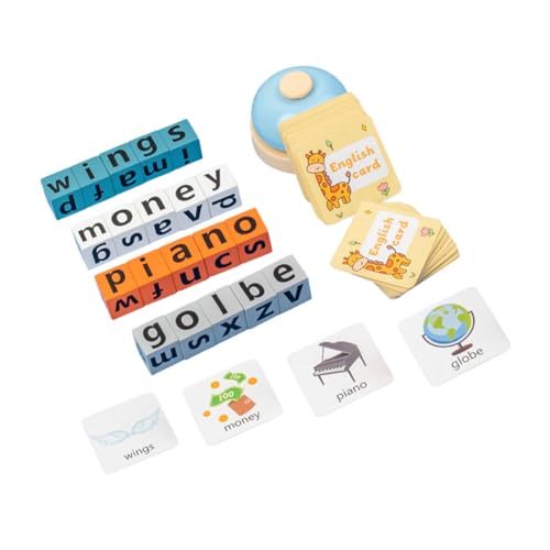 SOPOTUTU 1 Satz Englisches Block-Matching-Spiel Holzspielzeug für Kleinkinder Buchstabenspielzeug aus Holz Rechtschreibspiel Zauberlernspielzeug Kinderwerkzeug Briefblöcke Papier SOPOTUTU 1 Satz Englisches Block-Matching-Spiel Holzspielzeug für Kleinkinder Buchstabenspielzeug aus Holz Rechtschreibspiel Zauberlernspielzeug Kinderwerkzeug Briefblöcke Papier von SOPOTUTU