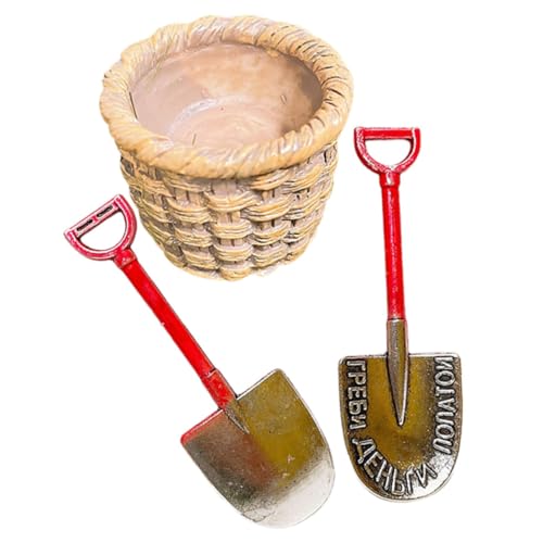 SOPOTUTU 1 Satz Gartenwerkzeug Mini Schaufeln Korb für Miniaturgärten für DIY Projekte Hochwertige Manganstahl Verarbeitung Rustikaler Stil für Mikroszenen und Feengärten SOPOTUTU 1 Satz Gartenwerkzeug Mini Schaufeln Korb für Miniaturgärten für DIY Projekte Hochwertige Manganstahl Verarbeitung Rustikaler Stil für Mikroszenen und Feengärten von SOPOTUTU