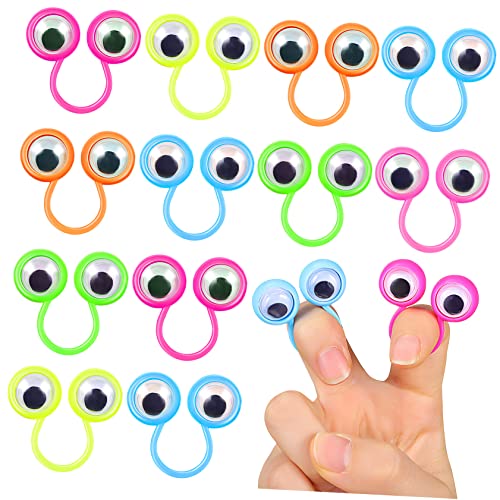 SOPOTUTU 1 Satz Große Augen Fingerpuppen Mit Beweglichen Augeringen Kreatives Für Partys Und Fördert Interaktion Zufällige Farbe 30 Stück SOPOTUTU 1 Satz Große Augen Fingerpuppen Mit Beweglichen Augeringen Kreatives Für Partys Und Fördert Interaktion Zufällige Farbe 30 Stück von SOPOTUTU