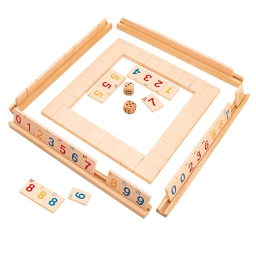 SOPOTUTU 1 Satz Holz Brettspiel mit Würfeln Lernspielzeug für Zahlen Boardspiel für Spieler für Partys Hause mit Rutschfestem Design für Sicheres SOPOTUTU 1 Satz Holz Brettspiel mit Würfeln Lernspielzeug für Zahlen Boardspiel für Spieler für Partys Hause mit Rutschfestem Design für Sicheres von SOPOTUTU