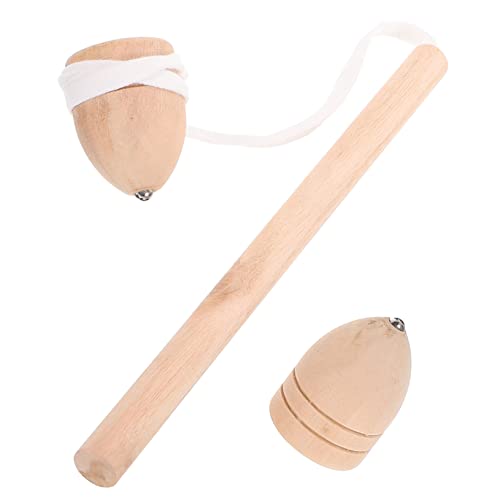 SOPOTUTU 1 Satz Holz Gyroskop Traditionelle Tops Drehendes Gyroskop Fördert Hand Augen Koordination Montessori für Eltern Junge Mädchen Aktivitäten von SOPOTUTU